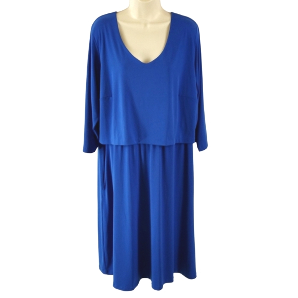 Elegant Blue Women's Dress